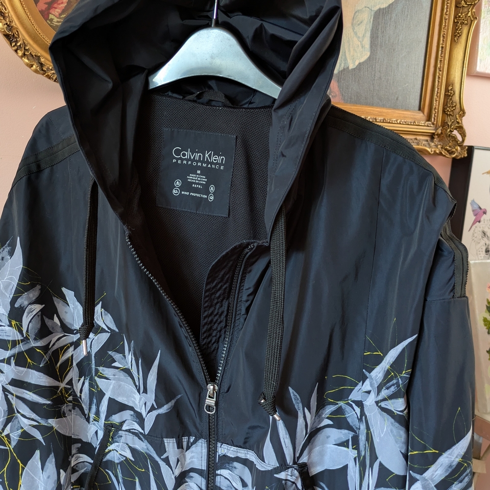 Calvin Klein Black Floral Jacket